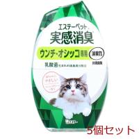 エステーペット 実感消臭 置き型 猫用 フレッシュグリーンの香り 400mL 5個セット | まるっとマーケット