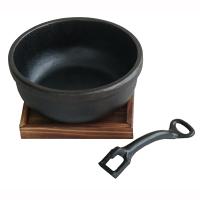 鉄鋳物 ＩＨ対応ビビンバ鍋１８cm 鍋敷 ハンドル付 | まるっとマーケット