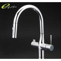 KVK キッチン KM6081SCEC 浄水器付グースネックシングルレバー式混合栓（ｅレバー） [新品] | 換気扇の通販ショップ プロペラ君