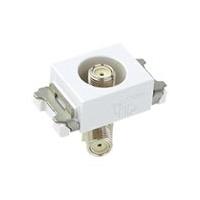 パナソニック(Panasonic) 埋込高シールドテレビターミナル(電流通過形)(10〜3224MHz) WCS3814CW (セラミックホワイト) | 増高電機株式会社