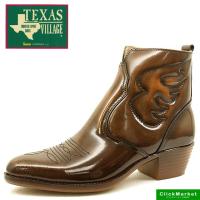 TEXAS VILLAGE テキサス ヴィレッジ ウエスタンブーツ ファスナー付
