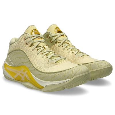 ASICS バッシュ、バスケットボールシューズ（色：イエロー系