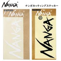 メール便発送可　ナンガ　NANGA　ナンガカッティングステッカー L　(BLK、WHT)　NA2254-3G517 | マツバラスポーツ ネットQ