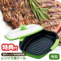 レンジで焼ケール 角型 焼き料理 TKSM-33 電子レンジ専用調理器 プロ レンジで焼けーる 角形 レンジで焼き魚 レンジグリルパン レンジ調理器 | マツカメショッピング