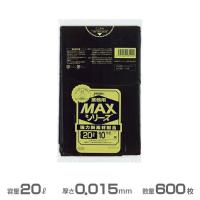 業務用MAX ポリ袋 黒 0.015mm厚 20L 600枚 10枚×60冊 ジャパックス S-22 ゴミ袋 | はいマット屋です Yahoo!店