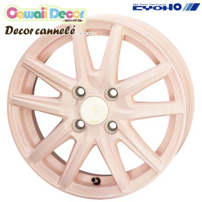 アルミホイール（色：ピンク系）｜タイヤ、ホイール｜自動車｜車