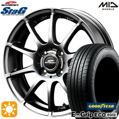 シュナイダースタッグ 14インチ（自動車 夏タイヤホイールセット