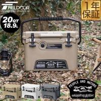 クーラーボックス 小型 18.9L 20QT クーラーバッグ ハードクーラーボックス プロ仕様 釣り キャンプ バーベキュー 運動会 FIELDOOR 送料無料 | マックスシェアーヤフー店