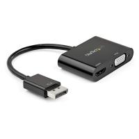 StarTech DP2VGAHD20 ブラック DisplayPort-HDMI/VGA 変換アダプタ 4K/60Hz対応 | MAXZEN Direct Yahoo!店