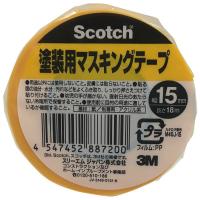 3M(スリーエム) M40J 塗装用マスキングテープ 15mm×18m | MAXZEN Direct Yahoo!店