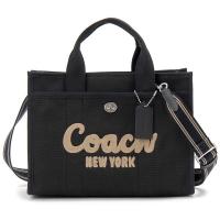 COACH コーチ トートバッグ ショルダーバッグ ハンドバッグ ブラック 黒 カーゴ トート ロゴ 刺繍 CP158 LHBLK CARGO TOTE SILVER/BLACK ブランド 並行輸入品 | MAXZEN Direct Yahoo!店