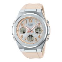 腕時計 時計 CASIO カシオ BABY-G レディース MSG-W610FE-4AJF ベイビージー ベビーG ベビージー G-MS ソーラー充電 シルバー ピンク 新生活 プレゼント ギフト | MAXZEN Direct Yahoo!店