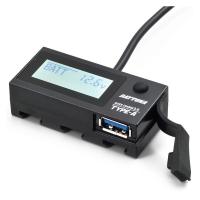 デイトナ D16077 USB電源 &amp; 電圧計 USB QC3.0対応 18W iPhone/Android対応 イープラスチャージャー | MAXZEN Direct Yahoo!店