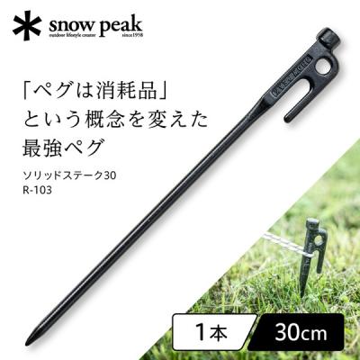 スノーピーク ペグ 30（アウトドア タープ、テントペグ）｜タープ