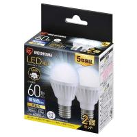 アイリスオーヤマ LDA7D-G-E17-6T62P LED電球 E17 広配光 60形相当 昼光色 2個セット | MAXZEN Direct Yahoo!店