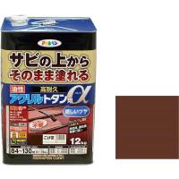 アサヒペン 油性高耐久アクリルトタン用α 12kg こげ茶 油性塗料 | MAXZEN Direct Yahoo!店