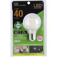 LDA3N-E17 C6/LBG5 オーム電機 LEDフィラメント電球(E17口金・40形相当・小丸球・白昼色) | MAXZEN Direct Yahoo!店
