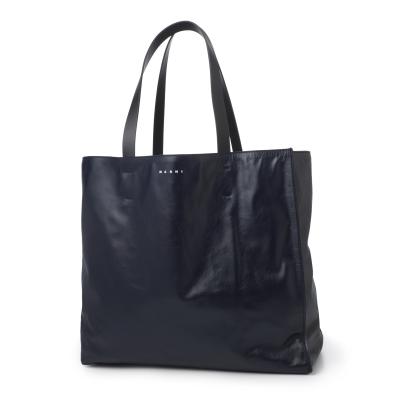 【美品】MARNI トートバッグ 青/黒 MARNI - 新品 23ss MARNI PVC トートバッグ 青黒 6979の通販 by