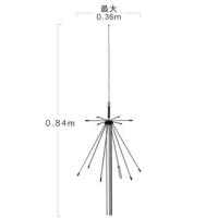 D190 第一電波工業(ダイヤモンドアンテナ)スーパーディスコーンアンテナ（固定局用）同軸ケーブル付き | ハムショップ マッコイ