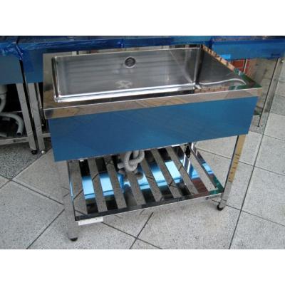 ☆地域限定送料無料☆工場整備品☆一槽シンク　幅900 ステンレス　業務用 業務用 シンク 900の通販 ☆地域限定送料無料☆工場整備品☆一槽シンク