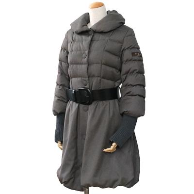 タトラス ロングダウンジャケット ベルト付き グレー LTA16A4509 服 タトラス ロングダウンジャケット ベルト付き グレー LTA16A4509 服