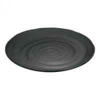 マイン　メラミンウェア　黒　丸皿　28cm　M11-185　RMI7206　代引き不可/同梱不可 | お宝イータウン