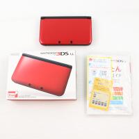 『中古即納』{3DS} (本体) ニンテンドー3DS LL レッド×ブラック 任天堂(SPR-S-RKAA)(20120728) | メディアワールドプラス