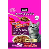 【お得な4個セット】ペットライン キャラットミックス ささみ風味のまろやかブレンド 2.7kg ☆ペット用品 ※お取り寄せ商品 ※賞味期限：3ヵ月以上 | メディストックYahoo!店