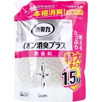消臭力 クリアビーズ イオン消臭プラス 特大 無香料 詰替用 1.5kg | MEGA STAR