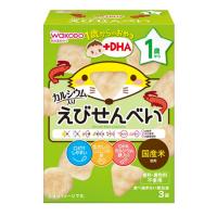 和光堂 赤ちゃんのおやつ +DHA えびせんべい (6g×3袋) | MEGA Yahoo!店
