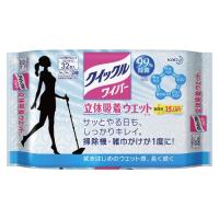 花王 クイックルワイパー 327840 32枚掃除機・雑巾がけが１度に。ホコリ・髪の毛・泥汚れまで１度に拭き取ります。９９％の除菌 | 厨房卸問屋名調