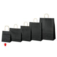 カラー手提げ紙袋 黒 21×12×25 50枚 61-309-12-1 | 厨房卸問屋名調