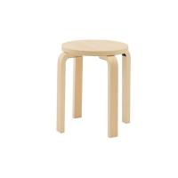 木製丸椅子 ナチュラル 4台 | 厨房卸問屋名調
