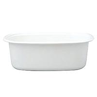 野田琺瑯 White Series 楕円型洗い桶 WA-O | 厨房卸問屋名調
