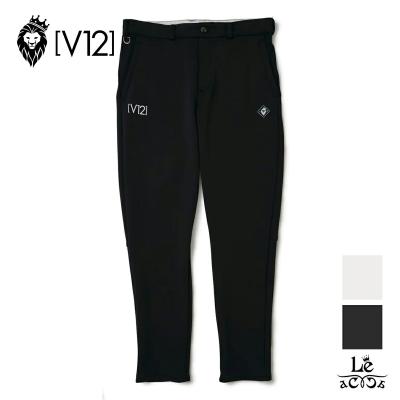 v12 ゴルフパンツ M ブラック 新品未使用 V12 ヴィトゥエルヴ ストレッチパンツ ブラック系 M ゴルフ