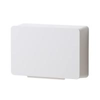ideaco(イデアコ) どんな壁にも貼れる 収納ケース ホワイト WALL pocket W (ウォールポケットW) | meki5