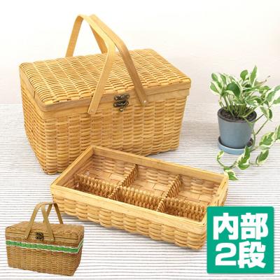 小物入れ(かご、バスケット)（素材：木製）｜整理用品、小物入れ