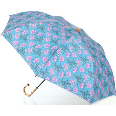 【未使用】リバティ 折り畳み傘　晴雨兼用 晴雨兼用／折り畳み傘／遮光遮熱／大きめ】ブラック切継55cm