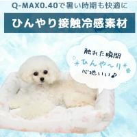 犬ベッド 犬 洗える 夏用 毛布 敷物 スクエア クールスクエアベッド 接触冷感 抗菌 防臭 アイドッグ IDOG&amp;ICAT クール cool ヒンヤリ 接触冷感 | PETSHOP MERRILY