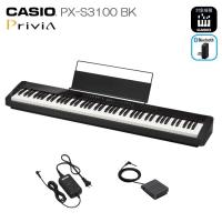 カシオ 電子ピアノ 88鍵盤 PX-S3100 ブラック CASIO 高機能デジタルピアノ プリヴィア Privia | 音響機材と楽器のメリーネット