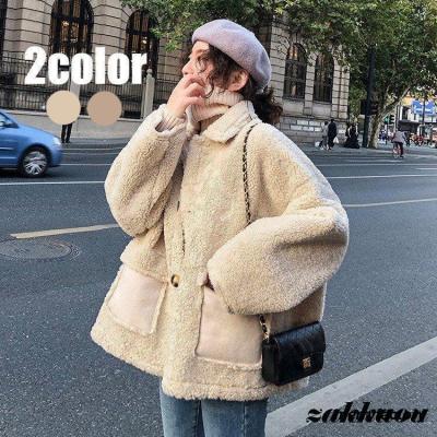 韓国 ムートンコートの商品一覧 通販 - Yahoo!ショッピング