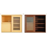 ガラス食器棚 キッチン収納 Ds マジェンタスーパーベビースライドトレースライド扉2口コンセント付 代引不可 幅105 奥行45 高さ90cm キッチン収納スライド扉 ダークブラウン