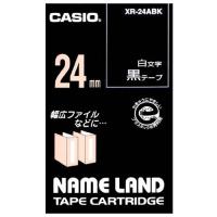 ラベルテープ XR-24ABK 黒に白文字 24mm | 宮川商店 Yahoo!店