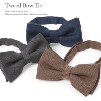 蝶ネクタイ ツイード ヘリンボーン ネクタイ メンズ ボウタイ 蝶タイ フォーマル カジュアル M H A Style 通販 Yahoo ショッピング