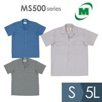 ミドリ安全 作業服 春夏 混紡 男子半袖シャツ MS500シリーズ 3カラー S〜5L | ミドリ安全.com Yahoo!ショッピング店