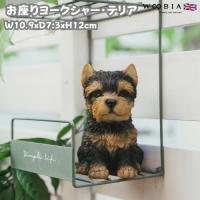 犬 置物 おしゃれ お座りヨークシャー・テリア 小 かわいい 動物 インテリア オブジェ ガーデンオーナメント woobia ウービア | ミドリスークラピアと雑草対策ー
