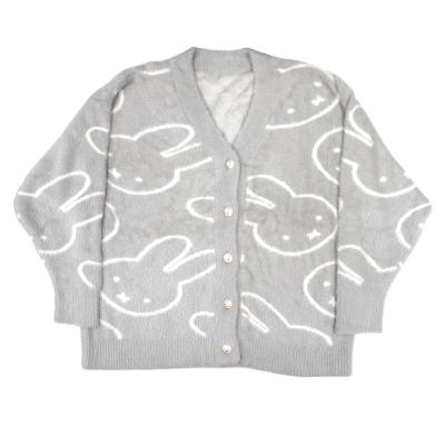 ミッフィースタイル miffy ニットカーディガン ブラウンセーター　style ミッフィースタイル - NEW｜Yahoo!ショッピング