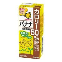 マルサン 豆乳飲料バナナカロリー50%オフ 200ml×24本 | ミホット