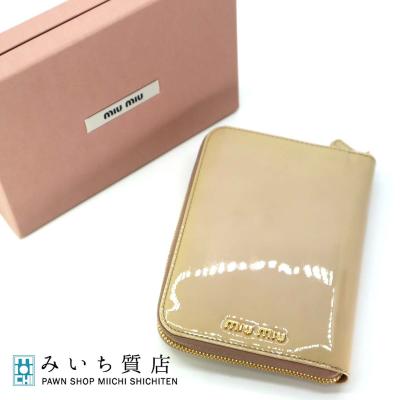 miumiu 手帳カバー miu miu ミュウミュウ 手帳カバー レザー クロコ型押し ピンク