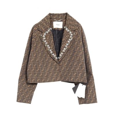 FENDI フェンディ ジャケット 42 ブラウン系 レディース FENDI レディースコート、ジャケット（色：ブラウン系）｜ファッション